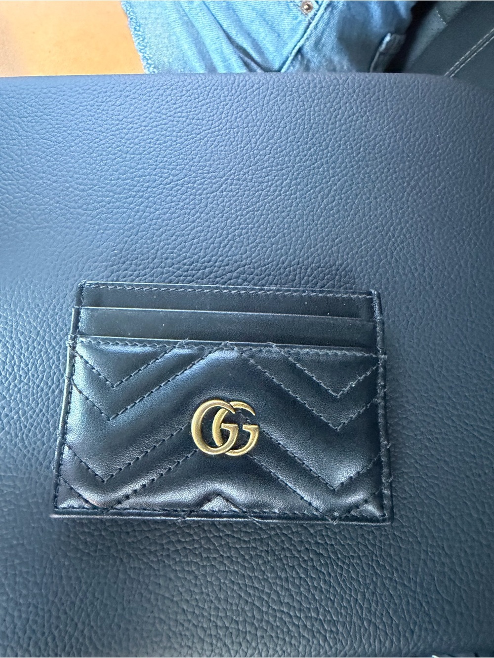 Black Gucci card case